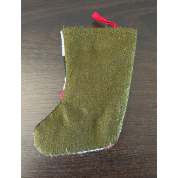 3 For $6 7" Tall Multicolor Christmas Stocking Christmas Holiday Santa Claus - Picture 2 of 2